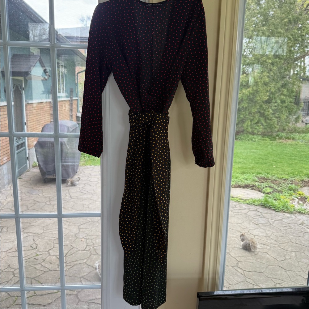 Zara Black Long Sleeve Sheath Dress